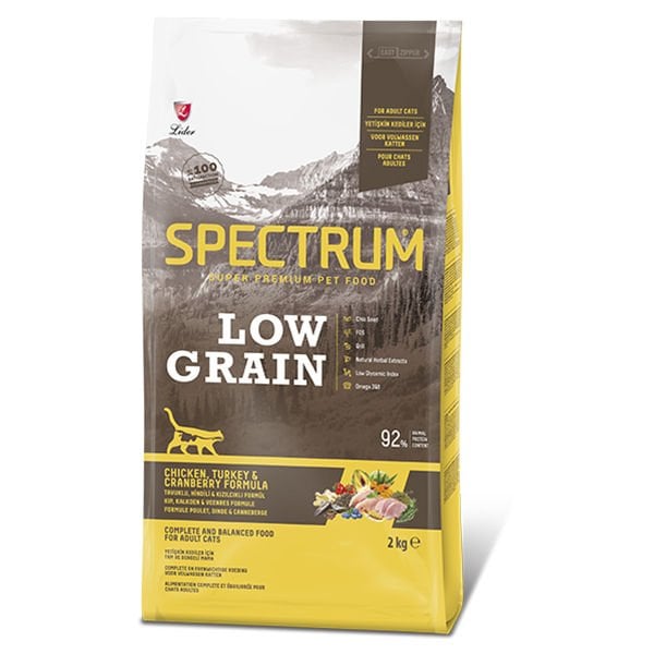 Spectrum Düşük Tahıllı Tavuklu Hindili ve Yaban Mersinli Yetişkin Kedi Maması 2 Kg - Kuru Kedi Maması