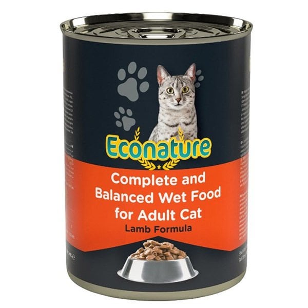 Econature Kuzu Etli Yetişkin Konserve Kedi Maması 1 Adet 400 Gr yaş konserve kedi maması