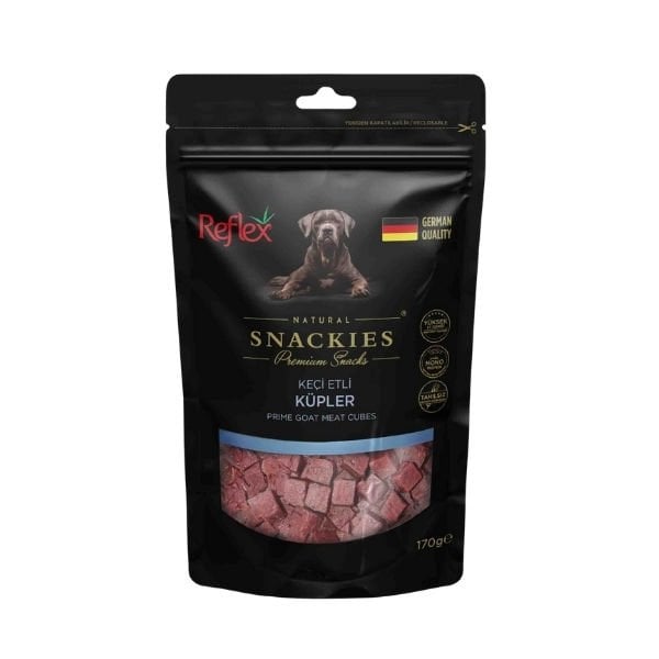 Reflex Snackies Natural Keçi Etli Küpler Tahılsız Köpek Ödül Maması 1 Adet 170 Gr - Köpek Ödül Maması