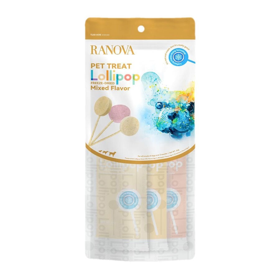 Ranova Karışık Lezzetli Lolipop Köpek Ödül Maması 8 Gr 3 Adet - Köpek Ödül Maması