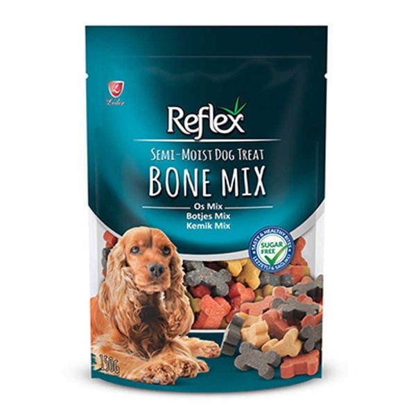 Reflex Semi Moist Mini Mix Kemik Köpek Ödülü 1 Adet 150 Gr - Köpek Ödül Maması
