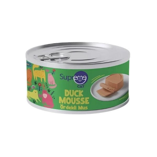 Supreme Cat Püre Ördekli Yetişkin Konserve Kedi Maması 85 Gr Tekli yaş konserve kedi maması