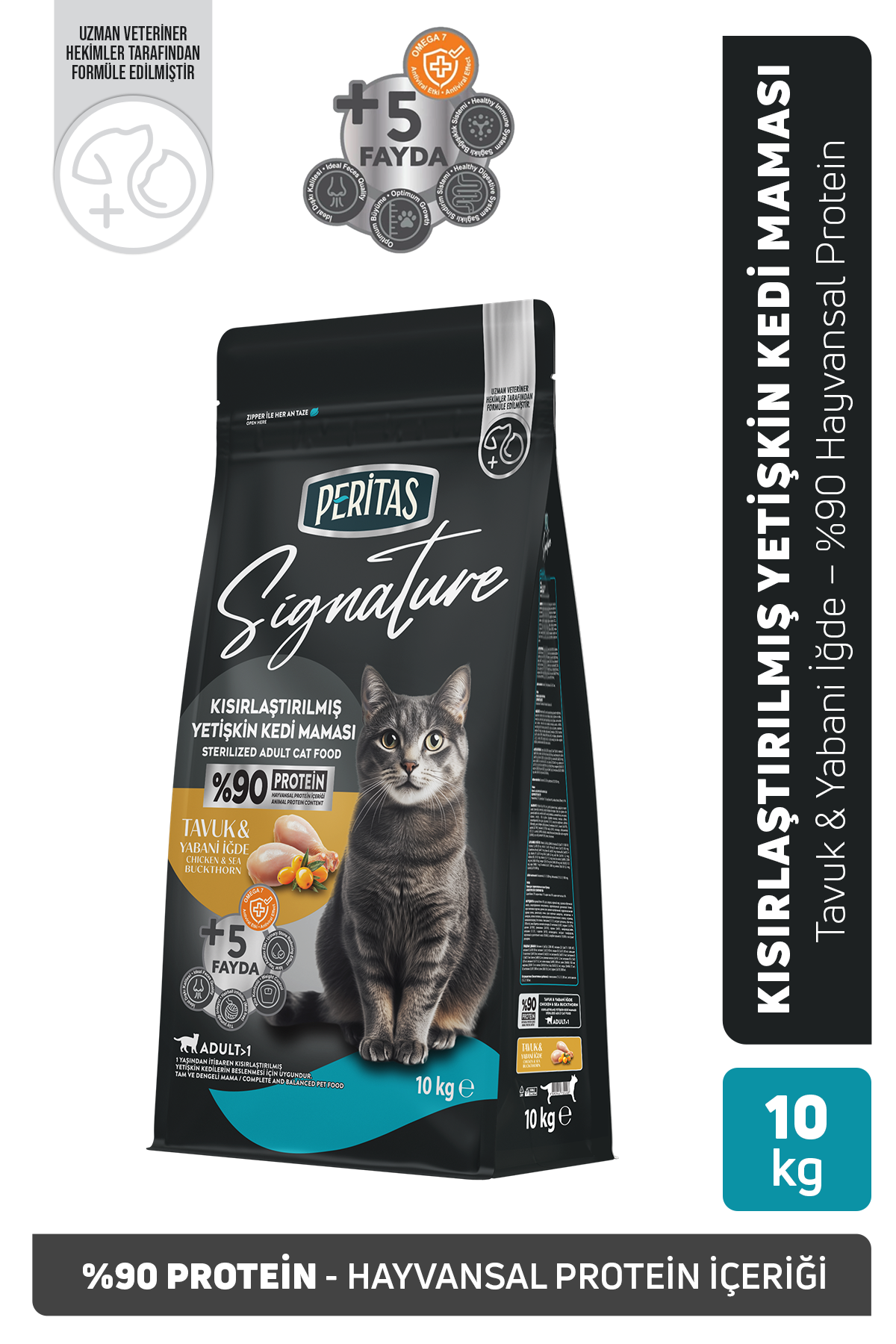 Signature Tavuklu Kısırlaştırılmış Yetişkin Kedi Maması 10 Kg - Kuru Kedi Maması