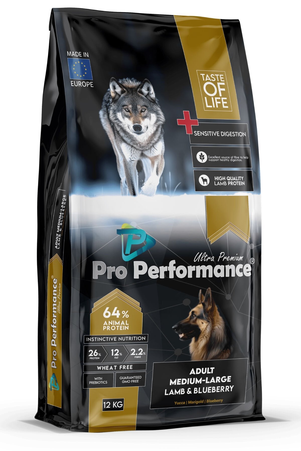 Pro Performance Kuzu Etli ve Yaban Mersinli Orta ve Büyük Irk Yetişkin Köpek Maması 12 Kg - Kuru Köpek Maması