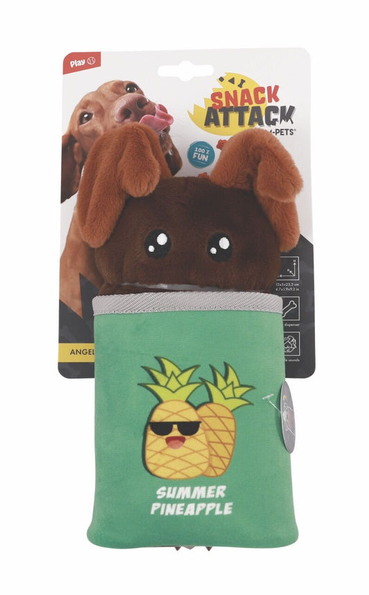 M-Pets Angel Ödül Hazneli Peluş Köpek Oyuncağı 12x5x23.5 Cm Kahverengi/Yeşil
