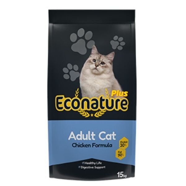 Econature Plus Tavuklu Yetişkin Kedi Maması 15 Kg - Kuru Kedi Maması