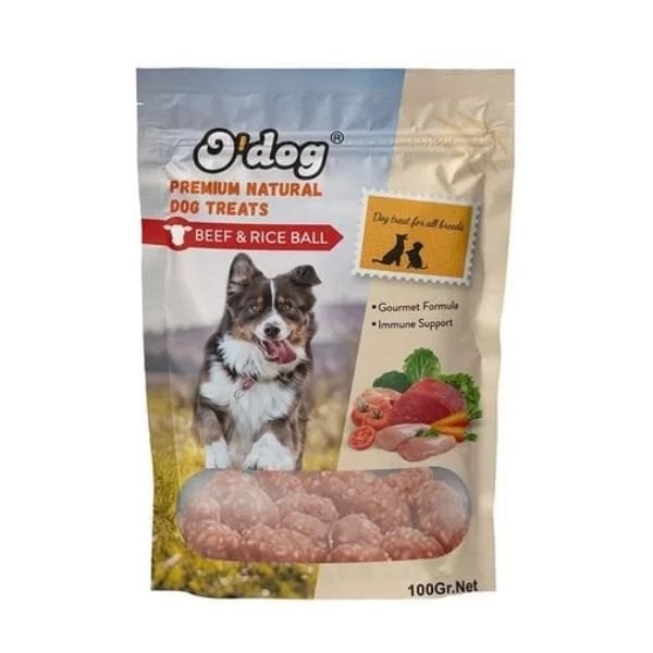O Dog Dana Etli Lezzet Topları Köpek Ödül Maması 1 Adet 100 Gr - Köpek Ödül Maması