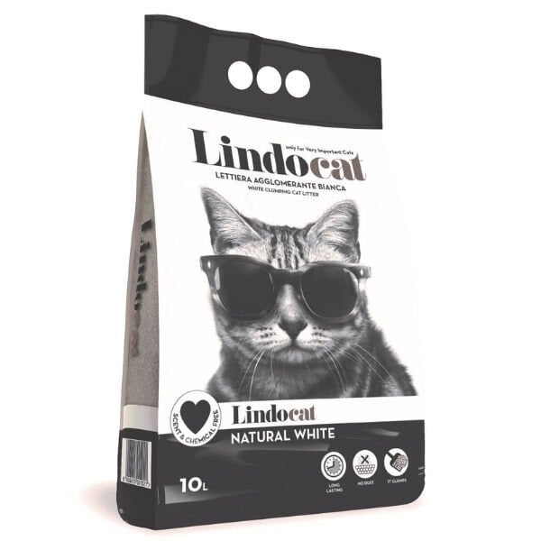 Lindocat Natural Kalın Taneli Kokusuz Topaklanan Kedi Kumu 1 Adet 10 Lt ürünü görseli