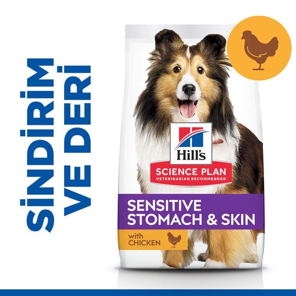 Hills Adult Sensitive Skin Hassas Köpekler İçin Tavuklu Yetişkin Köpek Maması 2.5 Kg - Kuru Köpek Maması