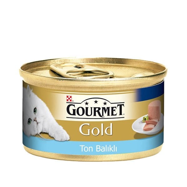 Gourmet Gold Kıyılmış Ton Balıklı Yetişkin Konserve Kedi Maması 1 Adet 85 Gr yaş konserve kedi maması