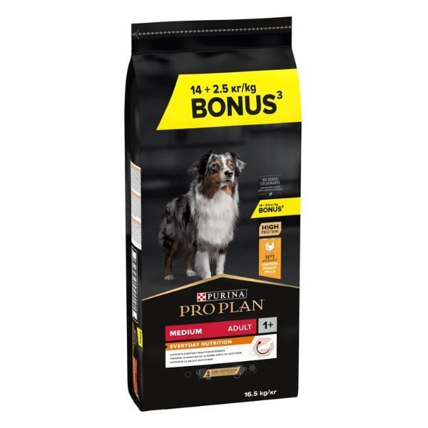 Pro Plan Medium Adult Tavuklu Yetişkin Köpek Maması 14+2.5 Kg - Kuru Köpek Maması
