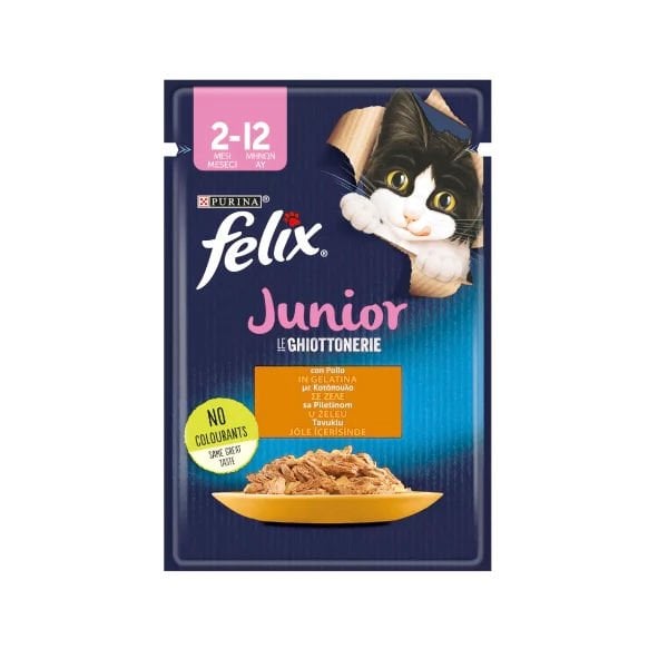 Felix Kitten Tavuklu Yavru Yaş Kedi Maması 1 Adet 85 Gr yaş konserve kedi maması