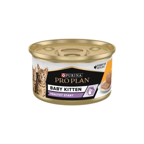 Pro Plan Baby Kitten Tavuklu Yavru Konserve Kedi Maması 1 Adet 85 Gr yaş konserve kedi maması