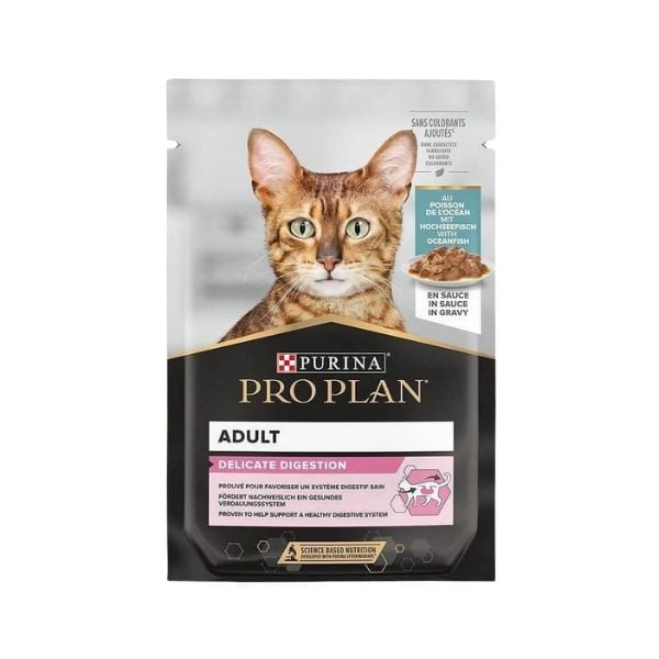 Pro Plan Okyanus Balıklı Pouch Yetişkin Yaş Kedi Maması 1 Adet 85 Gr yaş konserve kedi maması