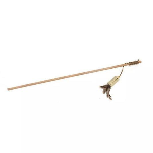 Aquael Ecomfy Toy Gaia Rod Tüylü Mantar Kedi Oltası Oyuncağı 50 Cm - Kedi Oyuncağı
