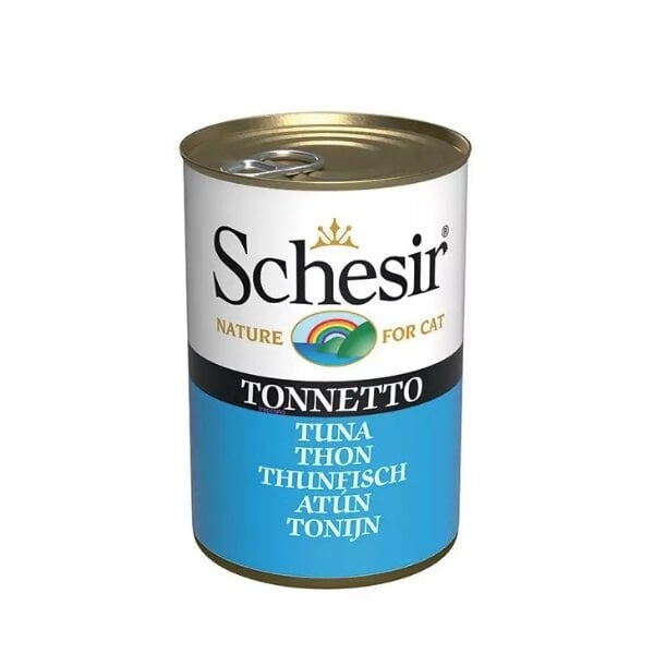 Schesir Jöle İçinde Ton Balıklı Yetişkin Konserve Kedi Maması 1 Adet 140 Gr yaş konserve kedi maması