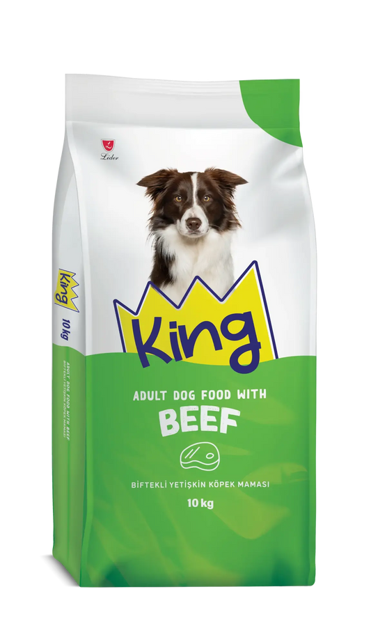 King Biftekli Yetişkin Köpek Maması 10 Kg - Kuru Köpek Maması
