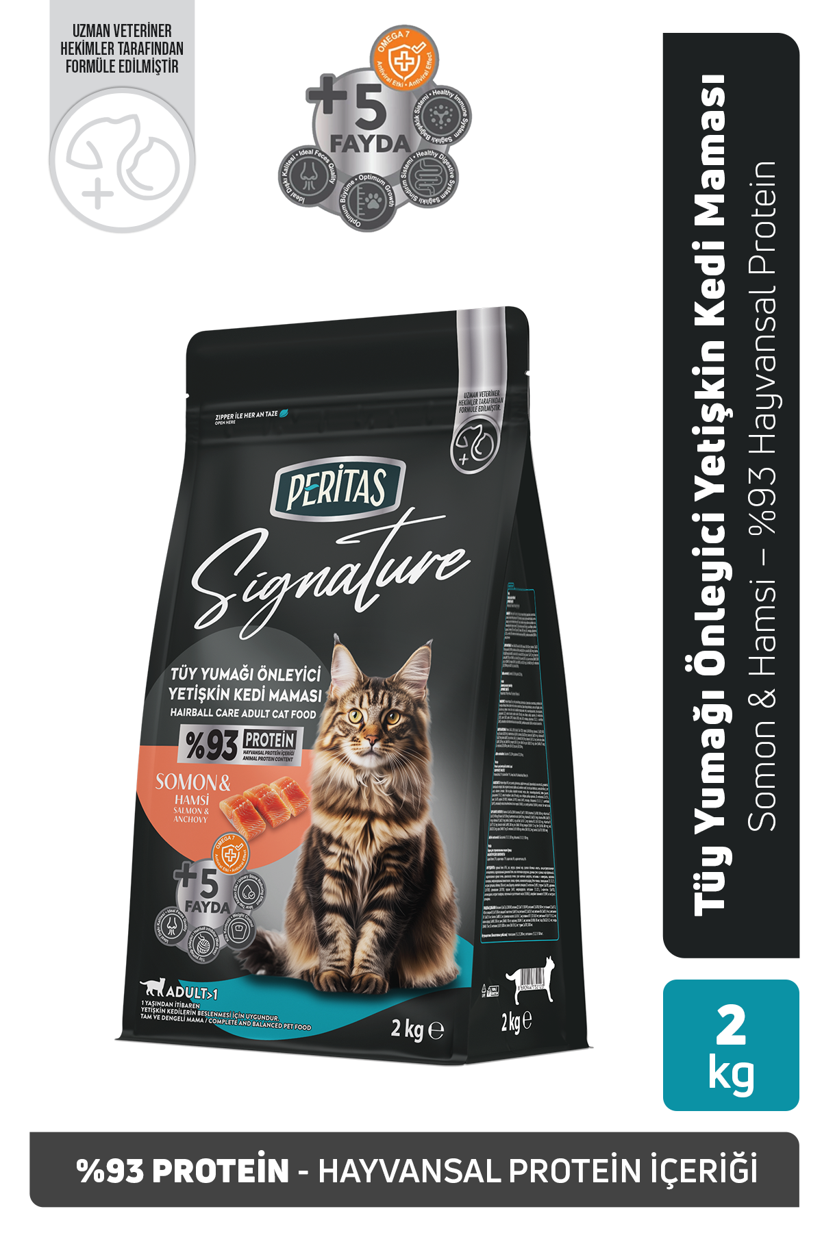 Signature Somonlu Yetişkin Kedi Maması 2 Kg - Kuru Kedi Maması