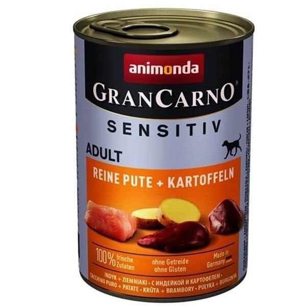 Animonda Gran Carno Sensitive Hindili ve Patatesli Yetişkin Köpek Konservesi 1 Adet 400 Gr - Konserve Köpek Maması