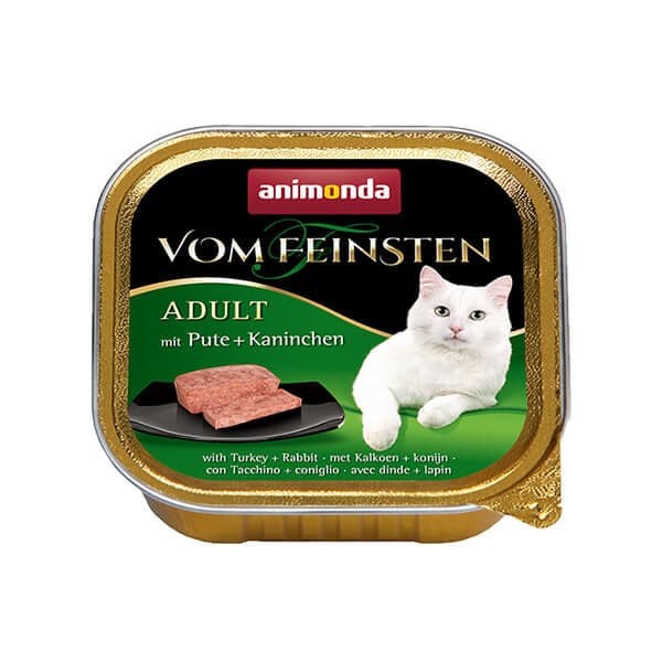 Animonda Hindi ve Tavşanlı Yetişkin Konserve Kedi Maması 1 Adet 100 Gr yaş konserve kedi maması