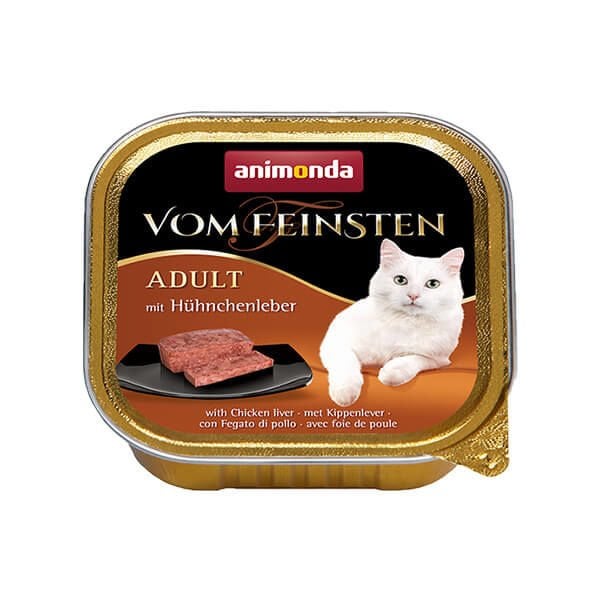 Animonda Tavuk ve Ciğerli Yetişkin Konserve Kedi Maması 1 Adet 100 Gr yaş konserve kedi maması