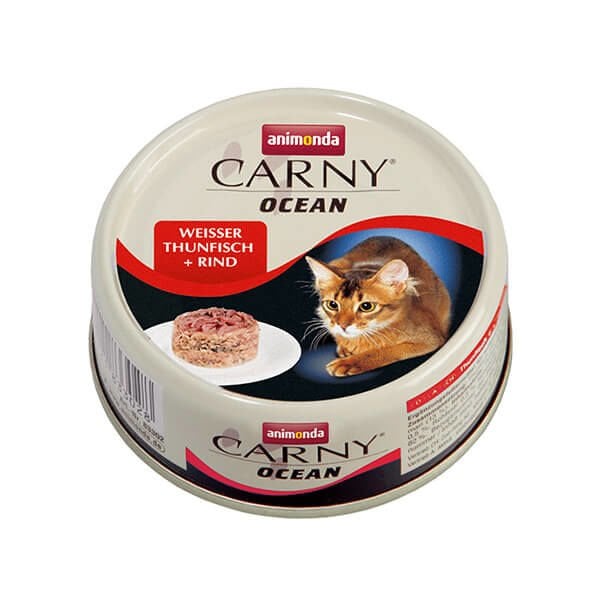 Animonda Carny Ton Balıklı ve Sığır Etli Konserve Kedi Maması 1 Adet 80 Gr yaş konserve kedi maması