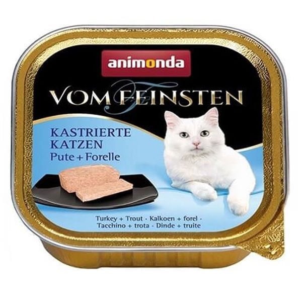 Animonda Vom Feinsten Mildes Menu Hindi Etli ve Alabalıklı Yetişkin Konserve Kedi Maması 1 Adet 100 Gr yaş konserve kedi maması