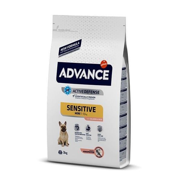 Advance Mini Sensitive Somonlu Küçük Irk Yetişkin Köpek Maması 3 Kg - Kuru Köpek Maması