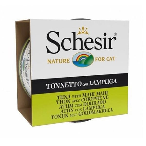 Schesir Ton Balıklı ve Lambukalı Jöleli Konserve Yetişkin Kedi Maması 1 Adet 85 Gr yaş konserve kedi maması
