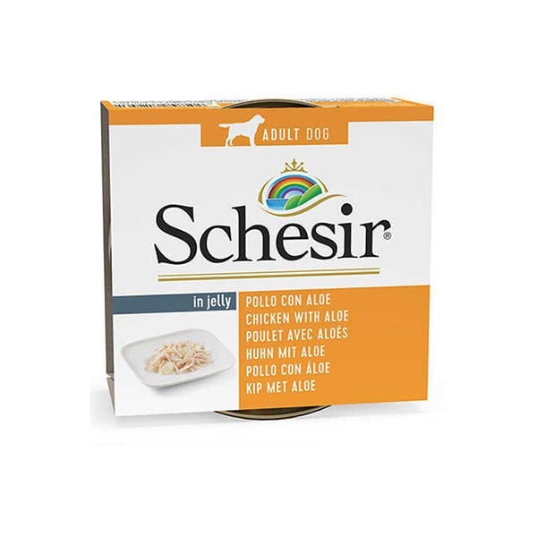 Schesir Jelly Puppy Aloe Vera ve Tavuklu Konserve Yavru Köpek Maması 1 Adet 150 Gr - Konserve Köpek Maması