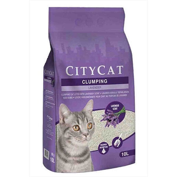 City Cat Topaklanan Lavanta Kokulu Kedi Kumu 1 Adet 10 Lt ürünü görseli