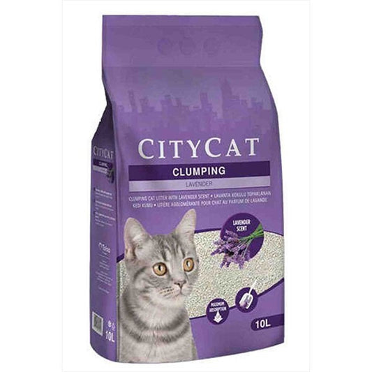 City Cat Topaklanan Lavanta Kokulu Kedi Kumu 1 Adet 10 Lt ürünü görseli
