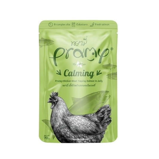 Pramy Jöle İçinde Somonlu ve Tavuklu Pouch Yetişkin Yaş Kedi Maması 1 Adet 70 Gr yaş konserve kedi maması