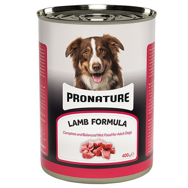 Pronature Kuzu Etli Parça Etli Yetişkin Köpek Konservesi 1 Adet 400 Gr - Konserve Köpek Maması