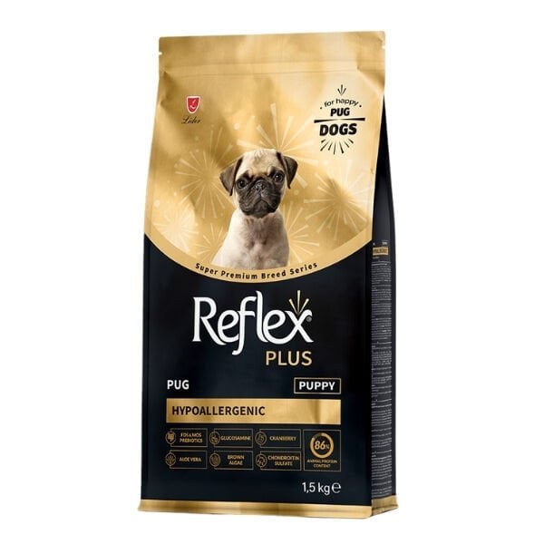 Reflex Plus Pug Hypoallergenic Tavuklu Yavru Köpek Maması 1.5 Kg - Kuru Köpek Maması