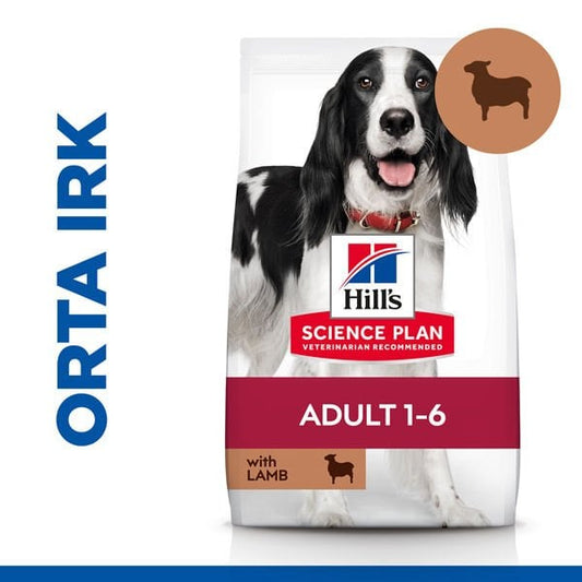 Hills Kuzu Etli Orta Irk Yetişkin Köpek Maması 2.5 Kg - Kuru Köpek Maması