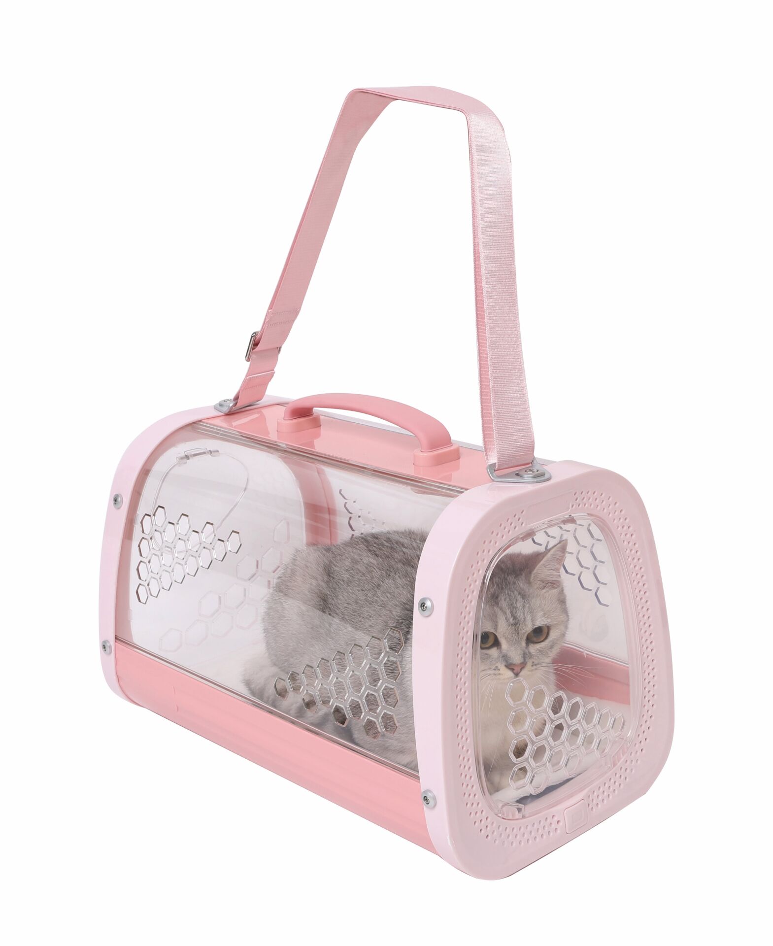 M-Pets Honey Kedi ve Küçük Irk Köpekler için Taşıma Çantası 59.1x38.1x35.4 Cm Pembe - Kedi Aksesuarı