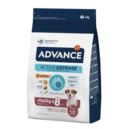 Advance Senior Mini Tavuklu Küçük Irk Yaşlı Köpek Maması 3 Kg - Kuru Köpek Maması