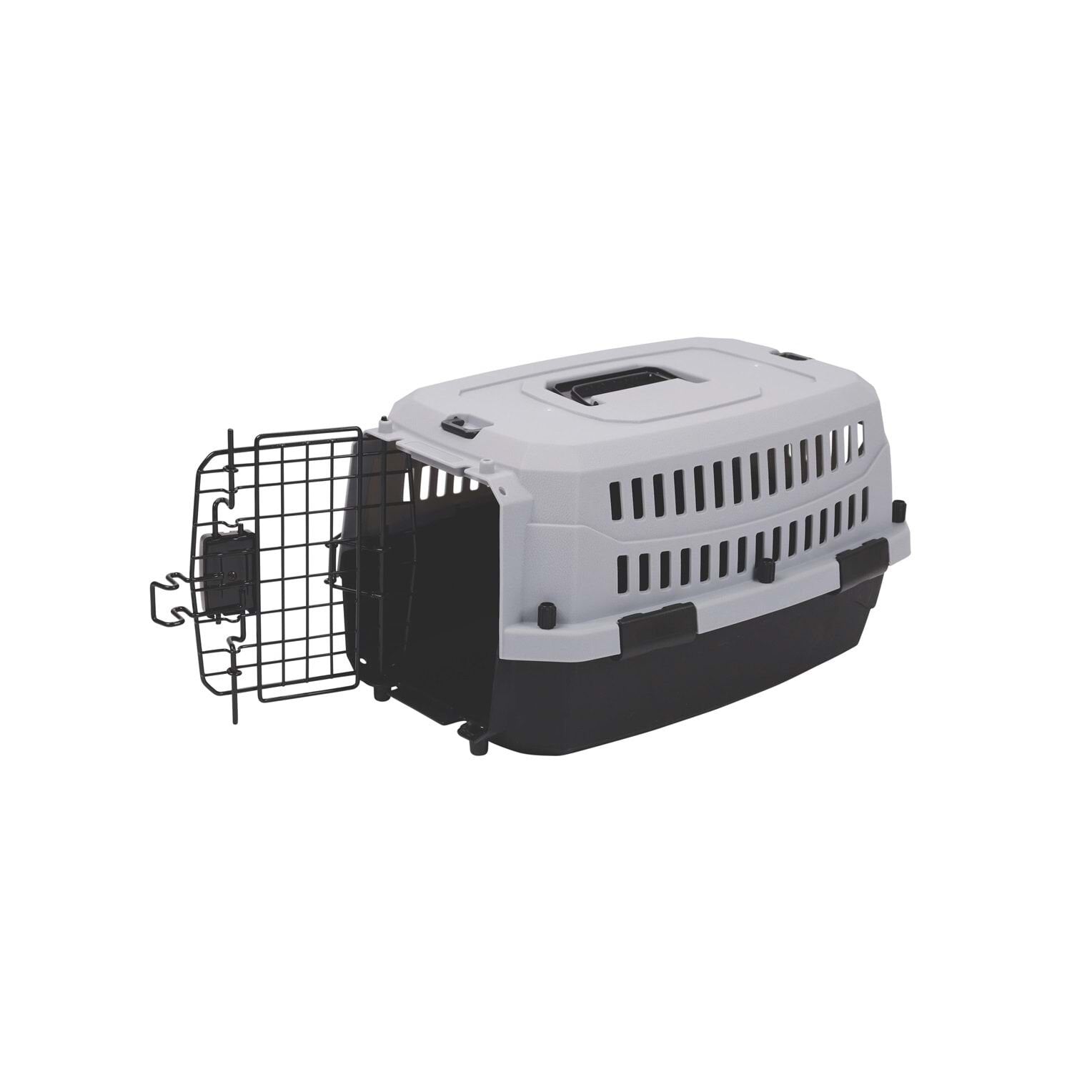 M-Pets Viaggio Carrier Iata Kedi ve Küçük Irk Köpek Taşıma Çantası 58.4x38.7x33 Cm Gri/Siyah Small - Kedi Aksesuarı