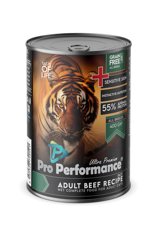Pro Performance Ultra Premium Biftekli Yetişkin Konserve Kedi Maması 1 Adet 400 Gr yaş konserve kedi maması