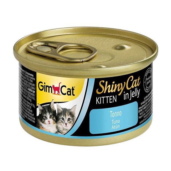 Gimcat Shinycat Yavru Tuna Balıklı Konserve Kedi Maması 1 Adet 70 Gr yaş konserve kedi maması