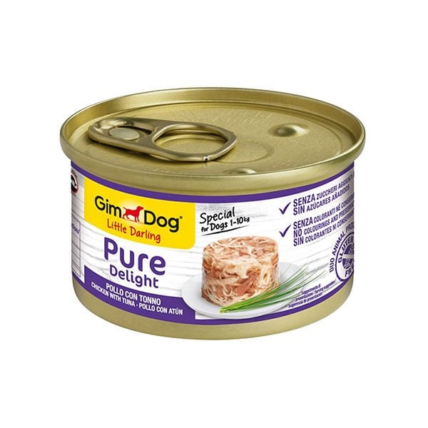 Gimdog Fileto Tavuk ve Tuna Balıklı Yetişkin Konserve Köpek Maması 1 Adet 85 Gr - Konserve Köpek Maması