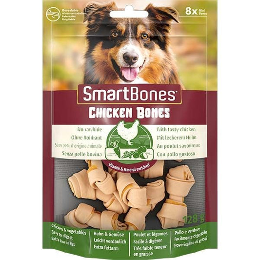 Smart Bones Tavuklu Mini Düğüm Köpek Ödül Kemiği 8 Adet 128 Gr - Köpek Ödül Maması