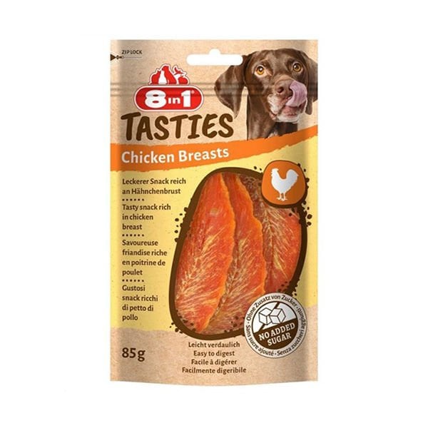 8in1 Tasties Chicken Breasts Tavuk Göğsü Köpek Ödül Maması 1 Adet 85 Gr - Köpek Ödül Maması