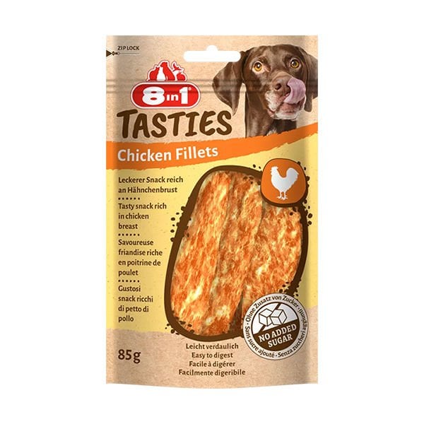 8in1 Tasties Chicken Fillets Tavuk Fileto Köpek Ödül Maması 1 Adet 85 Gr - Köpek Ödül Maması