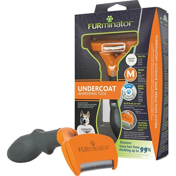 Furminator Temizlenebilir Kısa Tüylü Köpek Tüy Tarağı Medium - Köpek Bakım Ürünü