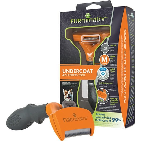 Furminator Kolay Temizlenen Uzun Tüylü Köpek Tüy Tarağı Medium - Köpek Bakım Ürünü