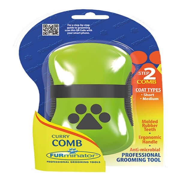 Furminator Curry Köpek Masaj ve Yıkama Fırçası - Köpek Bakım Ürünü