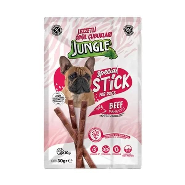 Jungle Dana Etli Stick Köpek Ödülü 1 Adet 3x10 Gr - Köpek Ödül Maması