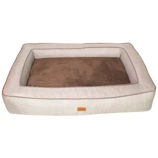 Lepus Comfort Kedi ve Köpek Yatağı Large Krem 100x70x18 Cm - Kedi Aksesuarı